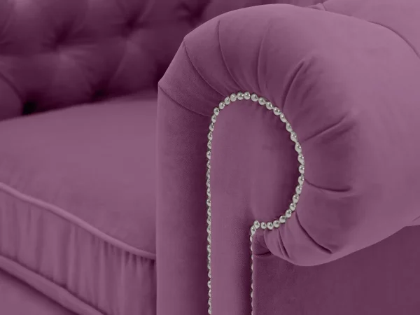 Кресло Chesterfield розовый — изображение 3