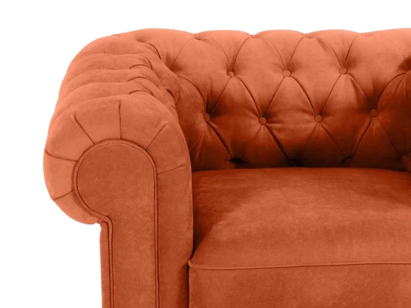 Кресло Chesterfield оранжевый — изображение 4