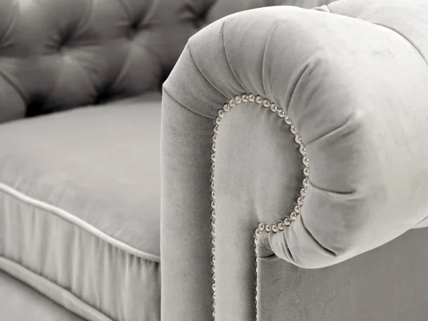 Кресло Chesterfield светло-серый — изображение 4