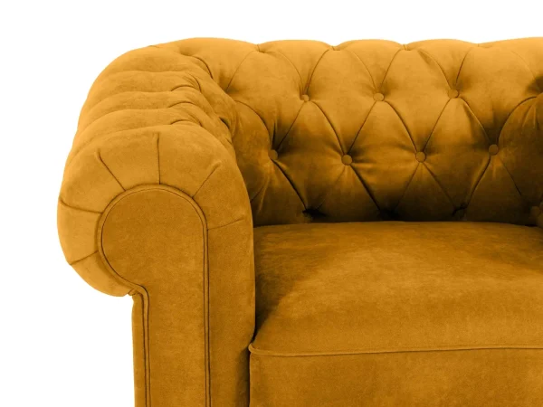 Кресло Chesterfield желтый — изображение 4
