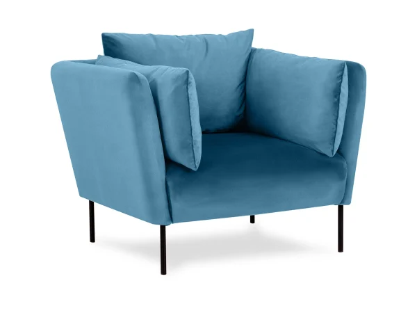 Кресло Copenhagen синий, белый — изображение 2