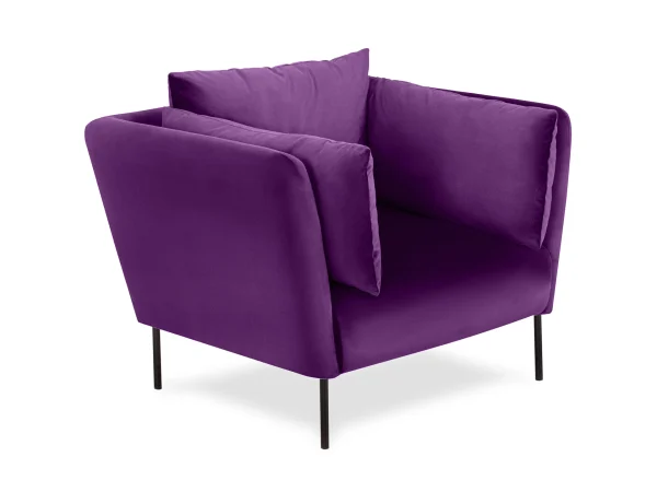 Кресло Copenhagen черный, фиолетовый — изображение 5