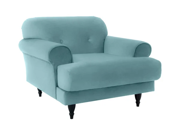 Кресло Italia черный, голубой — изображение 2