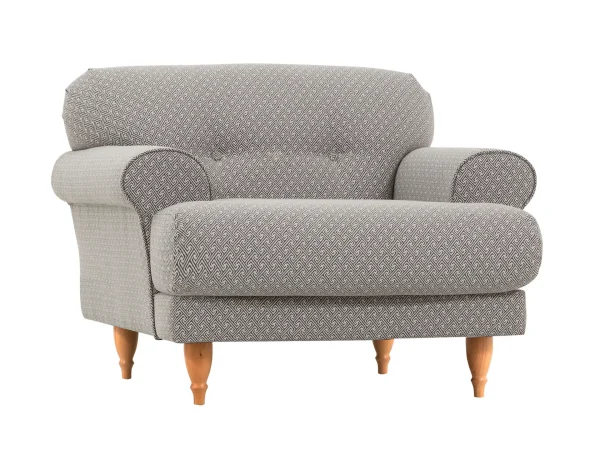 Кресло Italia с принтом, серый — изображение 2