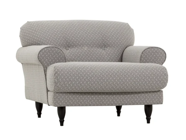 Кресло Italia с принтом, серый — изображение 2