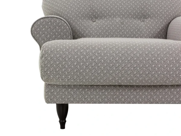 Кресло Italia с принтом, серый — изображение 3