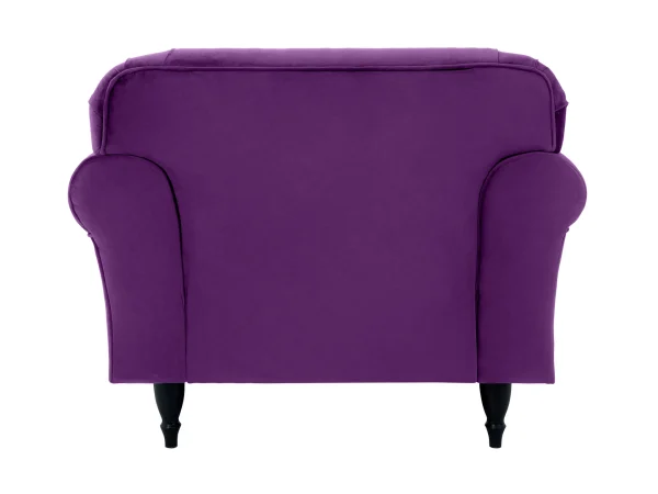 Кресло Italia черный, фиолетовый — изображение 4