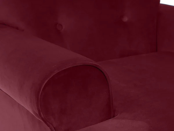 Кресло Italia бордовый — изображение 4
