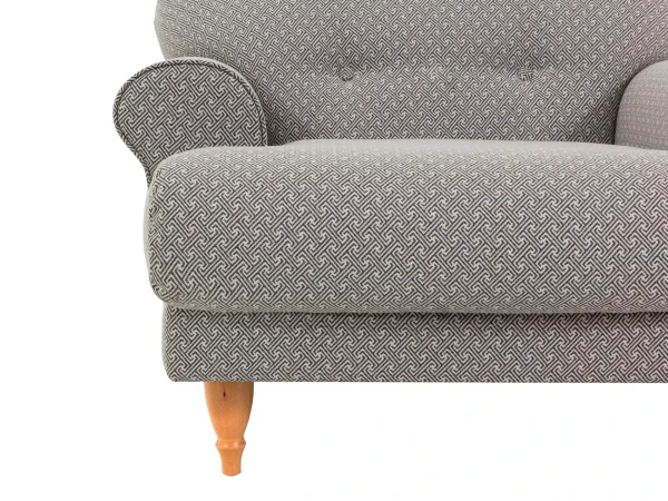 Кресло Italia с принтом, серый — изображение 5