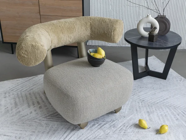 Кресло Pipe коричневый, бежевый — изображение 5