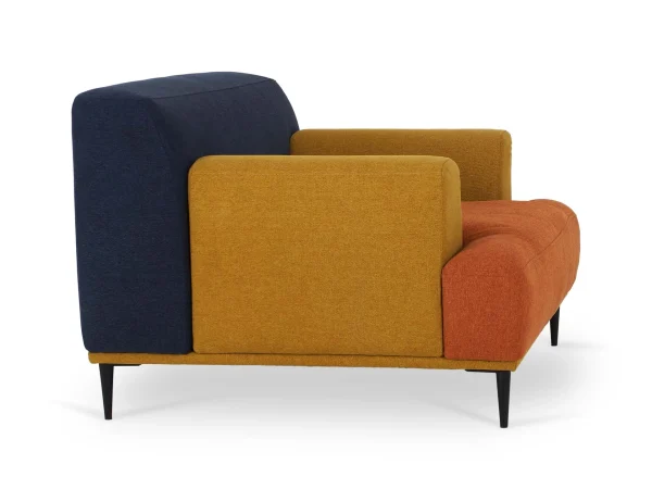 Кресло Portofino Wave оранжевый, черный — изображение 3