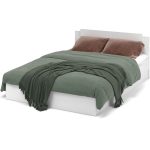 Кровать «Чикаго» 140 настил ЛДСП, белый