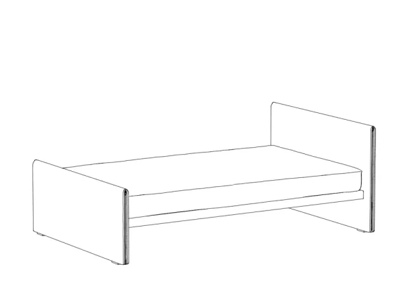 Кровать Studio серый — изображение 3