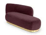 Кушетка Lucca левая черный, фиолетовый — изображение 3