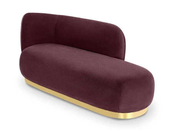 Кушетка Lucca левая черный, фиолетовый — изображение 3