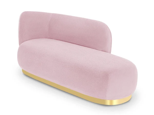 Кушетка Lucca левая розовый — изображение 3
