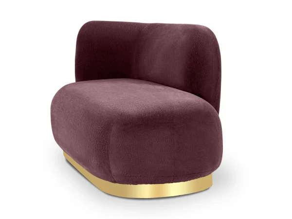 Кушетка Lucca левая черный, фиолетовый — изображение 5