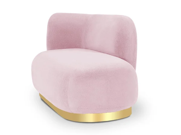 Кушетка Lucca левая розовый — изображение 5