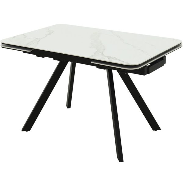 Стол «Leon» керамогранит Greys white, каркас черный — изображение 2