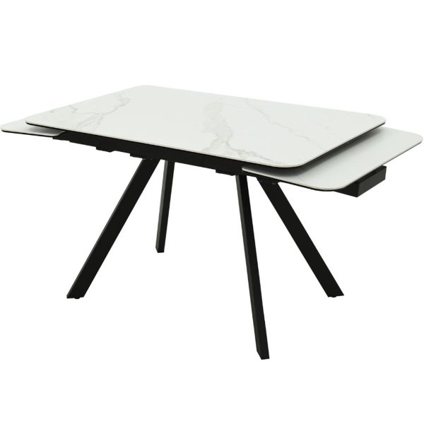 Стол «Leon» керамогранит Greys white, каркас черный — изображение 4