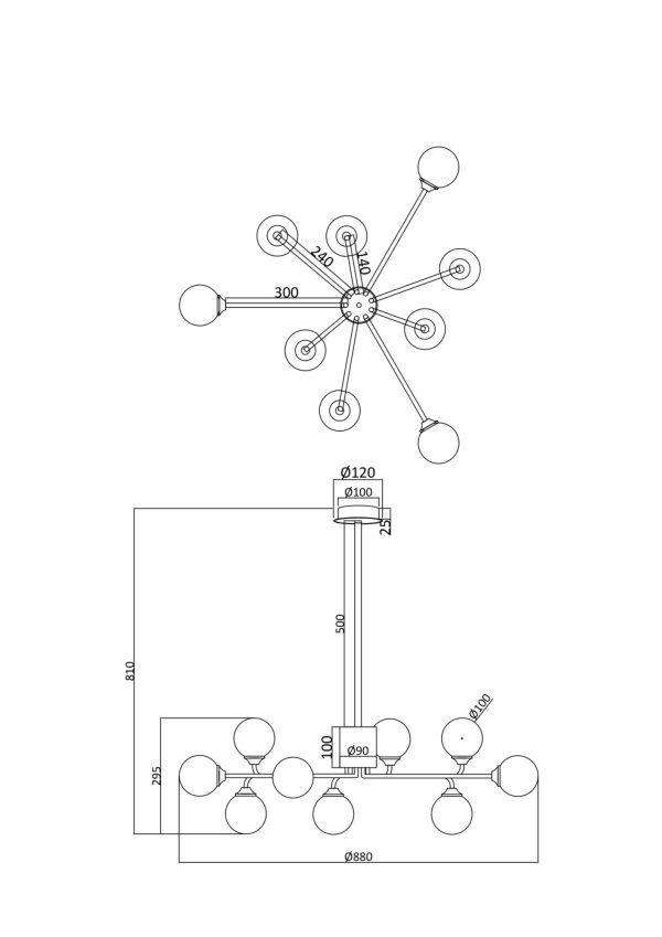 Люстра Freya FR5120PL-09G — изображение 3