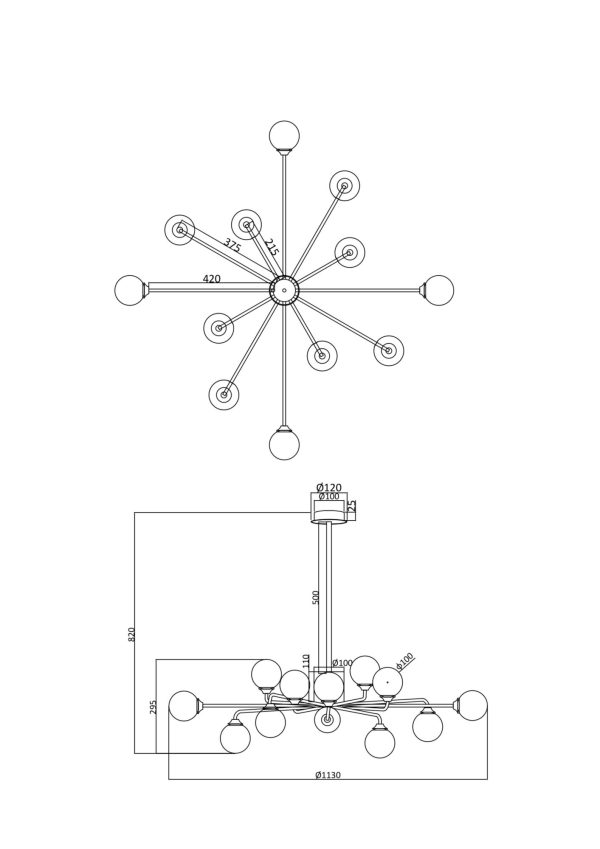 Люстра Freya FR5120PL-12G — изображение 3