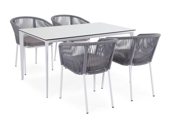 "Малага" обеденная группа на 4 персоны со стульями "Марсель"