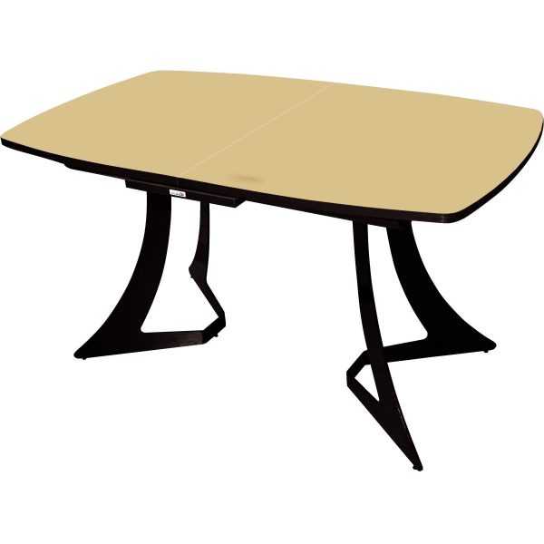 Стол «Милан» ПМ бежевый, каркас черный — изображение 2