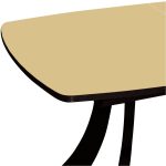 Стол «Милан» ПМ бежевый, каркас черный — изображение 3