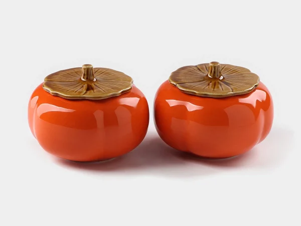 nabor-banok-keramicheskih-dlja-hranenija-persimmon-175-ml-1 Набор банок керамических для хранения Persimmon 175 мл оранжевый — изображение 2