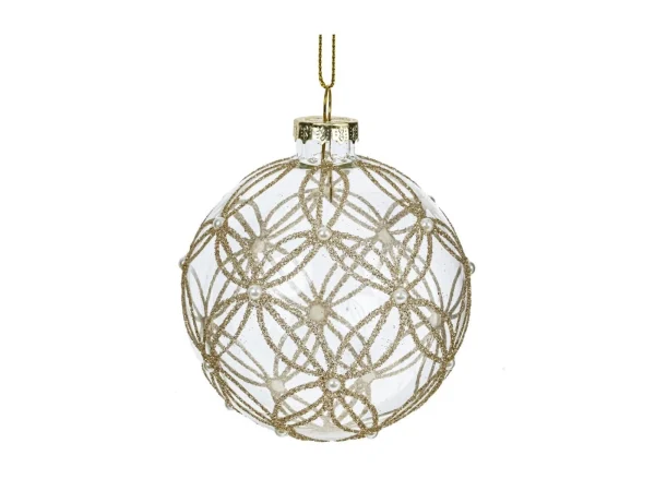 Набор елочных шаров 12шт золотистый — изображение 5