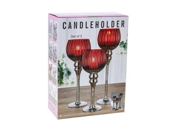 nabor-iz-3-h-podsvechnikov-4 Набор из 3-х подсвечников прозрачный — изображение 5