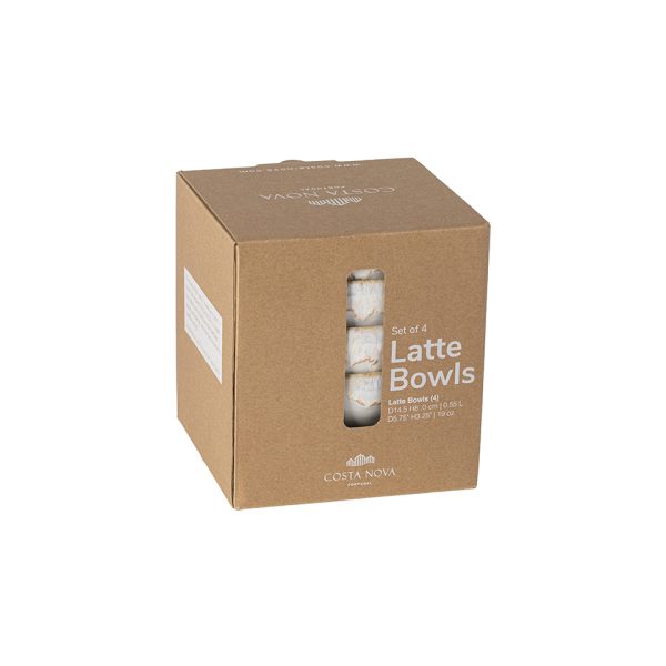 Caixa_Latte_Bowl_02 Набор из 4 чаш white DSS09-WHI(DSS09-01017Q) — изображение 2