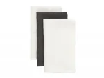 Набор льняных полотенец White-Grey 40х70 3 шт.