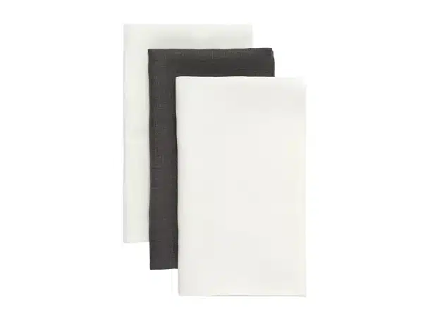 Набор льняных полотенец White-Grey 40х70 3 шт.