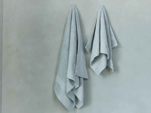 Набор махровых полотенец Rubi 2 шт. светло-серый — изображение 4