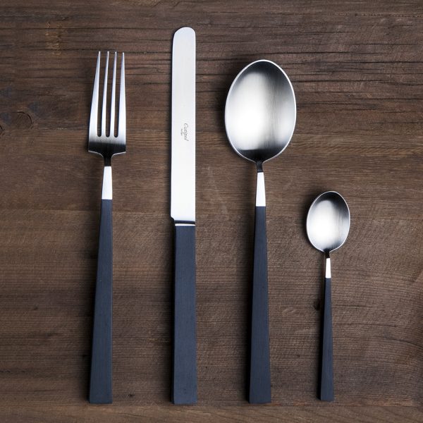 Набор столовых приборов 24 предмета matte chrom/black KU.006 — изображение 2