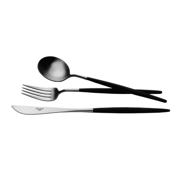 Набор столовых приборов 24 предмета matte chrom/black GO.024 — изображение 2