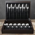 Набор столовых приборов 24 предмета matte chrom/black GO.024 — изображение 4