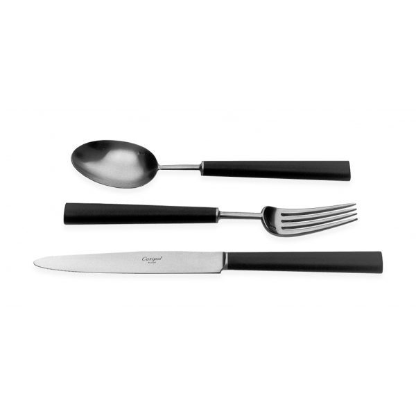 Набор столовых приборов 24 предмета matte chrom/black EB024F — изображение 5