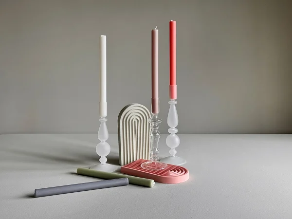 Набор свечей Plain 25 см 3 шт белый — изображение 3