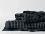 Набор вафельных полотенец Anda 3 шт. темно-серый — изображение 5