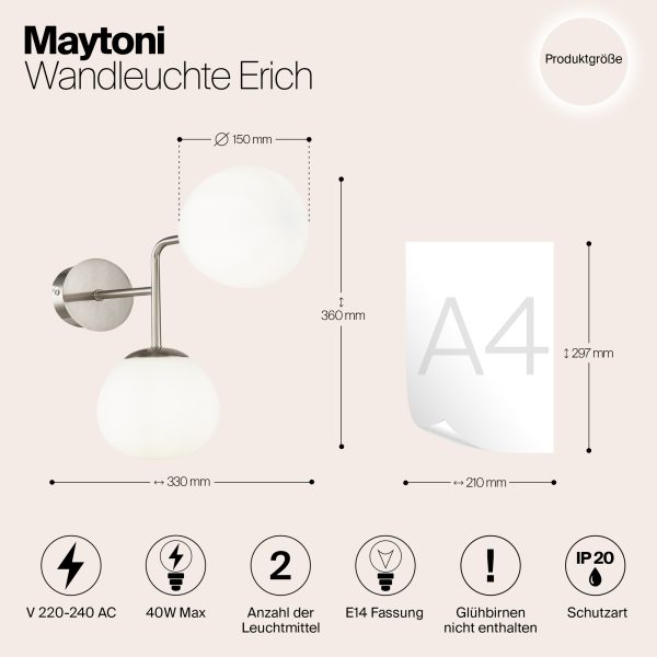 nastennyj-svetilnik-bra-maytoni-mod221-wl-02-n-1 Настенный светильник (бра) Maytoni MOD221-WL-02-N — изображение 2