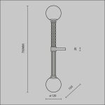 Настенный светильник (бра) Maytoni MOD287WL-02BS — изображение 2