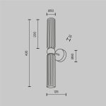 Настенный светильник (бра) Maytoni MOD302WL-02CG1 — изображение 5