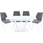 Обеденная группа (Стол Дрезден и 4 стула Амаретто), серый — изображение 2