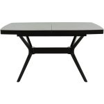 Стол «Оскар» 2м Керамика 140x90, Bayona Grey Natural, эмаль черная — изображение 3