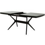 Стол «Оскар» 2м Керамика 140x90, Bayona Grey Natural, эмаль черная — изображение 4