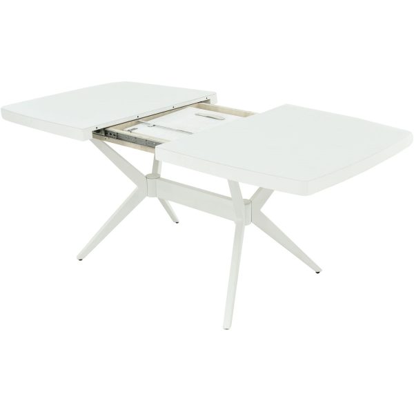 Стол «Оскар» 2м GLASS 140x90, стекло белое — изображение 4