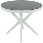 Стол «Оскар» D950 GLASS, стекло черное — изображение 2